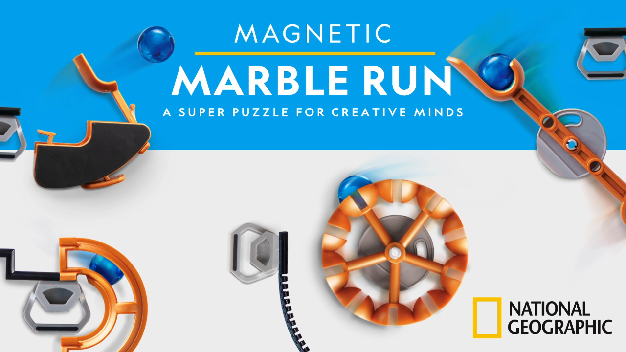 Amazon.com: National Geographic Magnetic Marble Run - 75-Piece